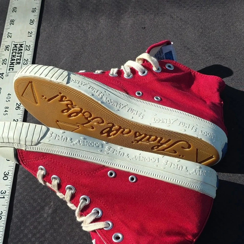 Vintage Looney Tunes Canvas Keds Tweety Bird Size‎ 6.5 M Shoes 90's Y2K Skate